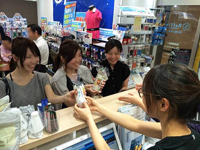 ランニング施設での糖質ゼロ発泡酒サンプリング事例