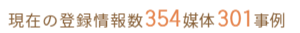 現在のルートメディア登録情報数