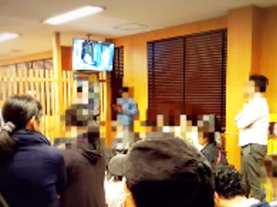 回転寿司チェーンSでの映像放映2
