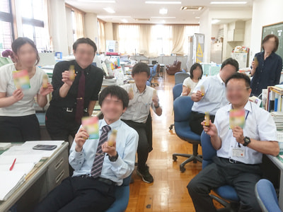 飲み会が多い教職員に向けた大手メーカーの清涼飲料水のサンプリング事例2