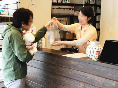 動物病院でのペットオーナーに向けたペット用消臭スプレー&商品リーフレットのサンプリング事例