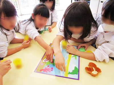 幼稚園児に向けた安心&安全に楽しく遊べる小麦粘土のサンプリング事例2