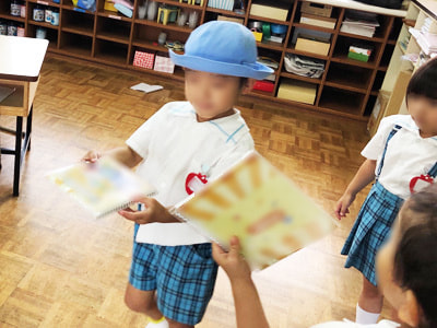 私立幼稚園の園児保護者に向けた本格派オンライン英会話サービスとオリジナルノートのサンプリング事例2