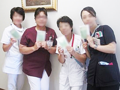 立ち仕事が基本の看護師に向けた足のむくみ対策サプリメントのサンプリング事例1
