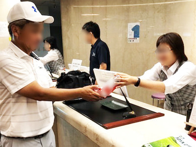 ゴルフ場の50代以上の男性利用客に向けた白髪染めのサンプリング事例2