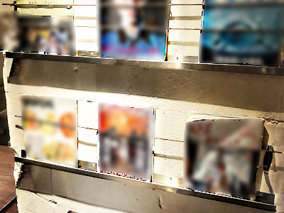 ファミリー利用の多いレストラン/カフェでの自治体観光誘致冊子の設置サンプリング事例2