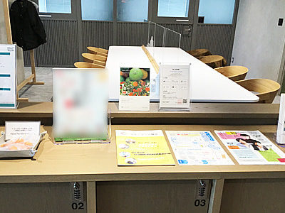 コワーキングスペースでリモート就業されるビジネスマンに向けた千葉県の暮らしやすさを取りまとめた紹介冊子の設置配布事例4
