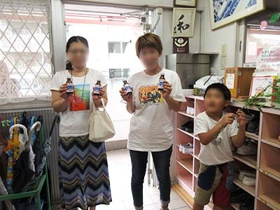 食品メーカー3社合同企画受験生応援セットの高等学校サンプリング事例