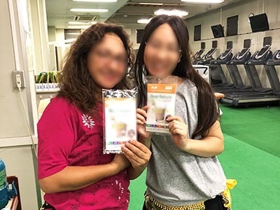 ダンススクールでのプロテインパウダーの新フレーバーサンプリング事例2