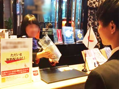 大手ビジネスホテル利用者に向けたリニューアル缶チューハイのサンプリング事例1