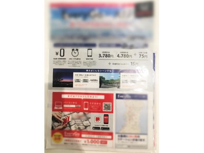 大手引越し会社利用時における自動車メーカーのノベルティ&クーポン付きサービスチラシのサンプリング事例2