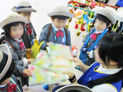 幼稚園と保育園の園児たちに向けたアニメ番組のキャラクターシール＆ぬり絵＆チラシのサンプリング事例