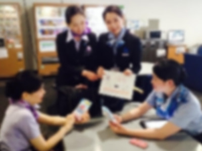 キャビンアテンダントへのサンプリング2