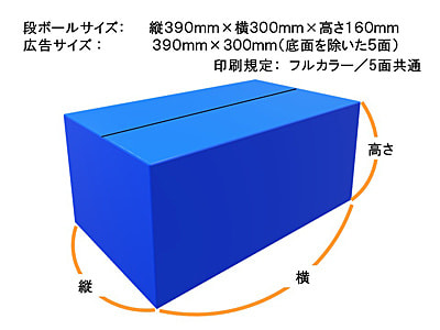 ファッション通販サイトZオリジナル段ボール外面広告2