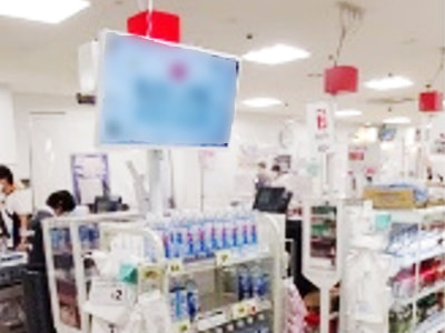 大手食品スーパーＳ 食品売り場内映像放映2