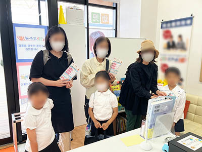 受験用途を狙ったなめらかで速乾性のあるボールペン商品の幼稚園・幼児教室でのサンプリング事例1