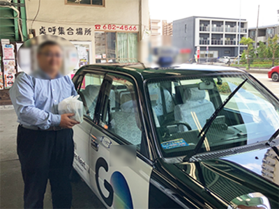 ビジネスホテル・タクシーでのブラックコーヒーサンプリング事例2