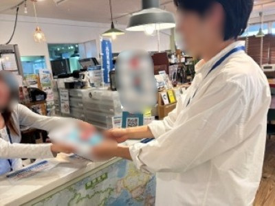 シェアオフィス・コワーキングスペースにおける清涼菓子サンプリング事例2